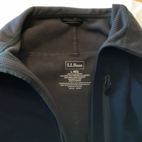 LL Bean Pathfinder soft shell jacket- navy blue - Picture 2 of 2